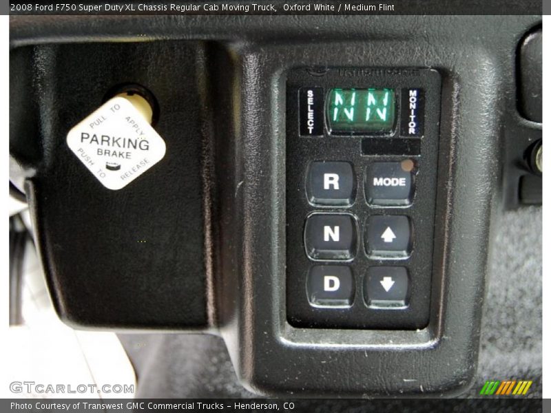 Controls of 2008 F750 Super Duty XL Chassis Regular Cab Moving Truck