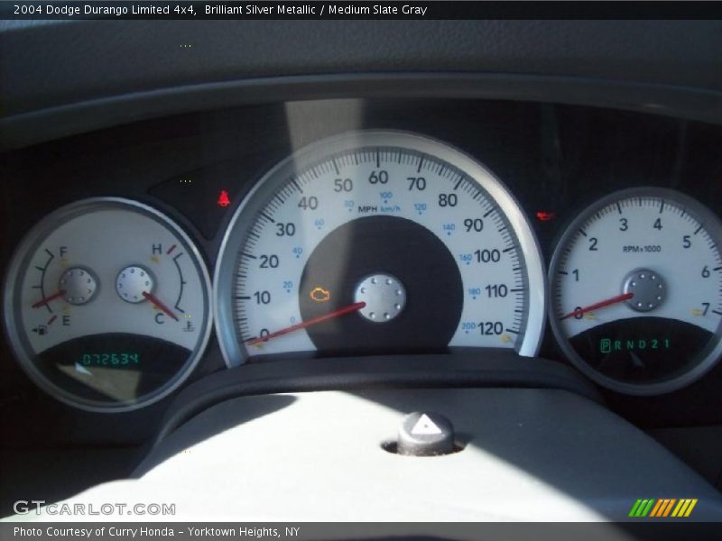 Brilliant Silver Metallic / Medium Slate Gray 2004 Dodge Durango Limited 4x4