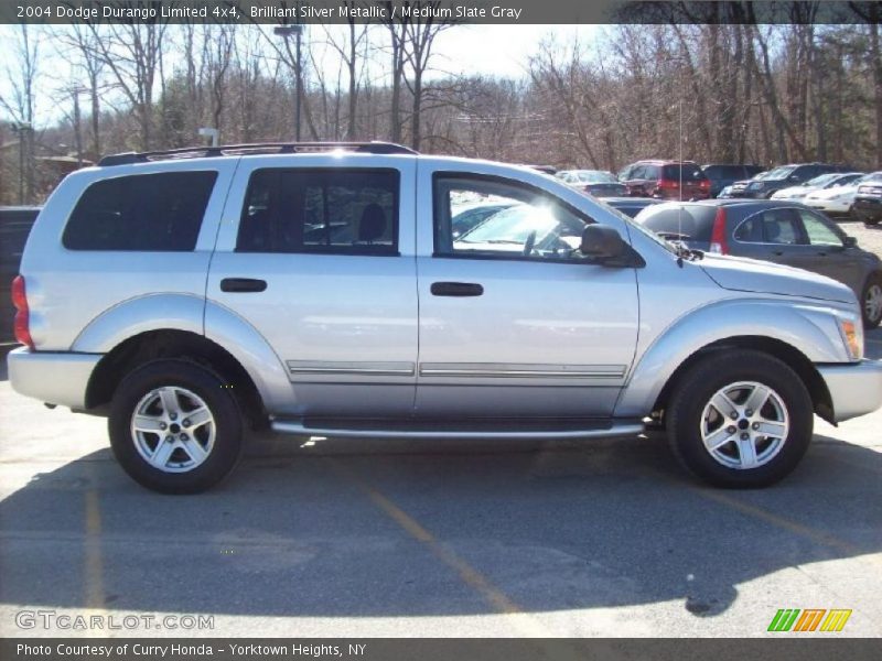 Brilliant Silver Metallic / Medium Slate Gray 2004 Dodge Durango Limited 4x4