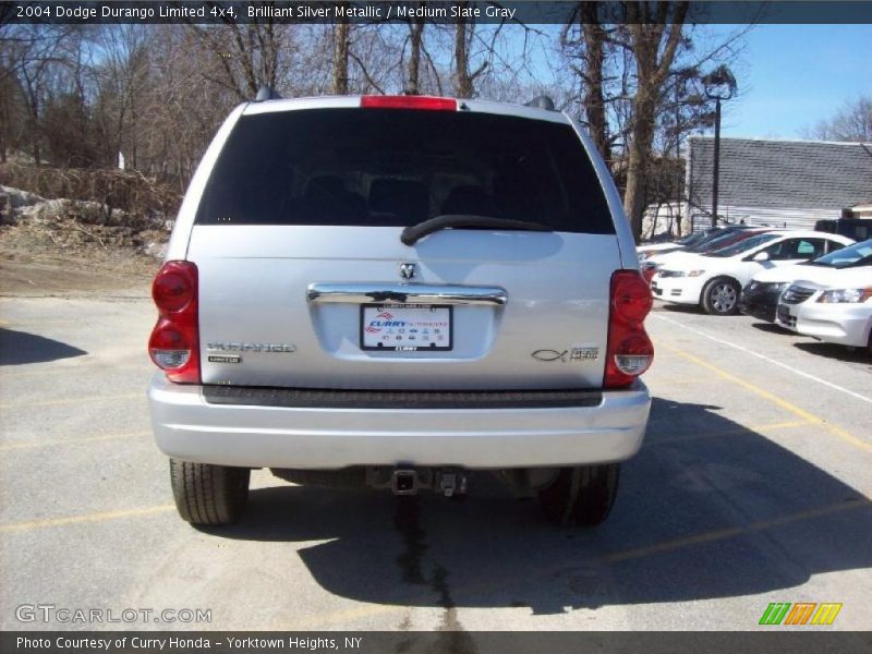 Brilliant Silver Metallic / Medium Slate Gray 2004 Dodge Durango Limited 4x4