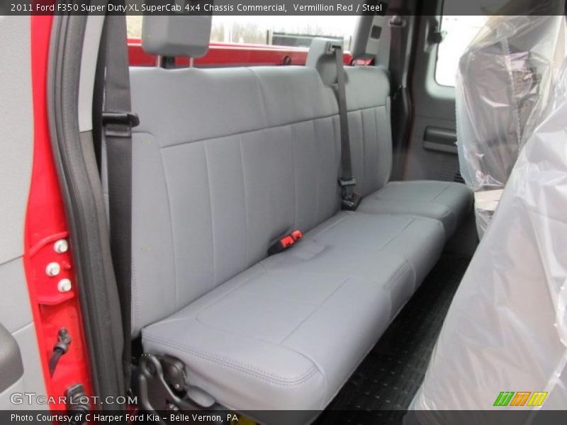  2011 F350 Super Duty XL SuperCab 4x4 Chassis Commercial Steel Interior