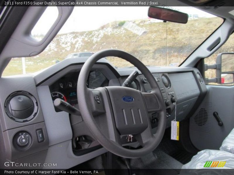  2011 F350 Super Duty XL SuperCab 4x4 Chassis Commercial Steering Wheel