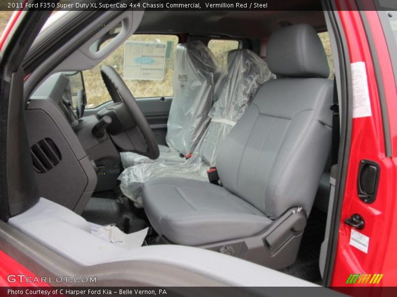  2011 F350 Super Duty XL SuperCab 4x4 Chassis Commercial Steel Interior