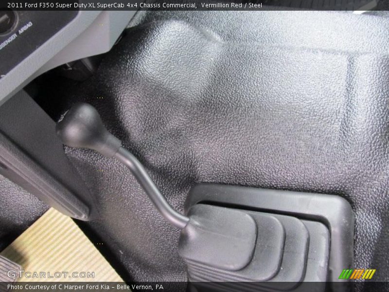 Vermillion Red / Steel 2011 Ford F350 Super Duty XL SuperCab 4x4 Chassis Commercial