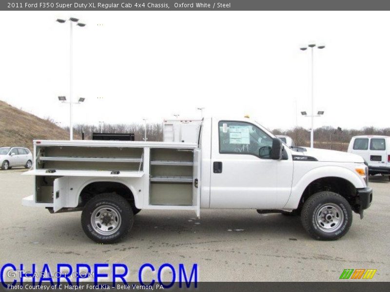 Oxford White / Steel 2011 Ford F350 Super Duty XL Regular Cab 4x4 Chassis