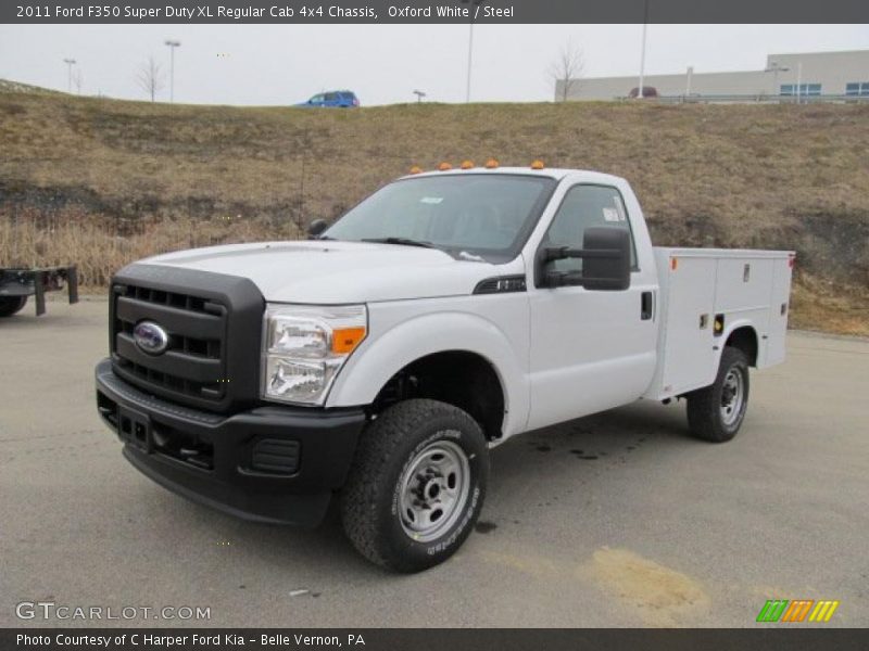 Oxford White / Steel 2011 Ford F350 Super Duty XL Regular Cab 4x4 Chassis