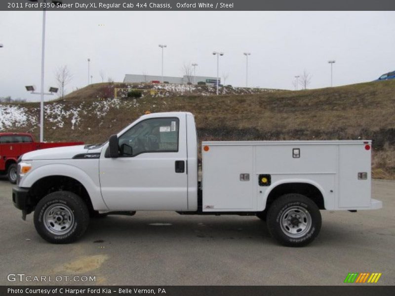 Oxford White / Steel 2011 Ford F350 Super Duty XL Regular Cab 4x4 Chassis