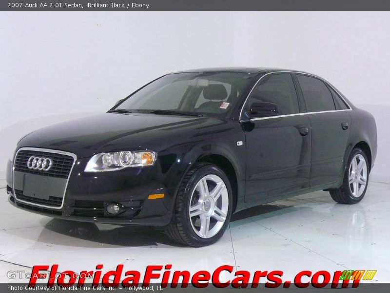 Brilliant Black / Ebony 2007 Audi A4 2.0T Sedan