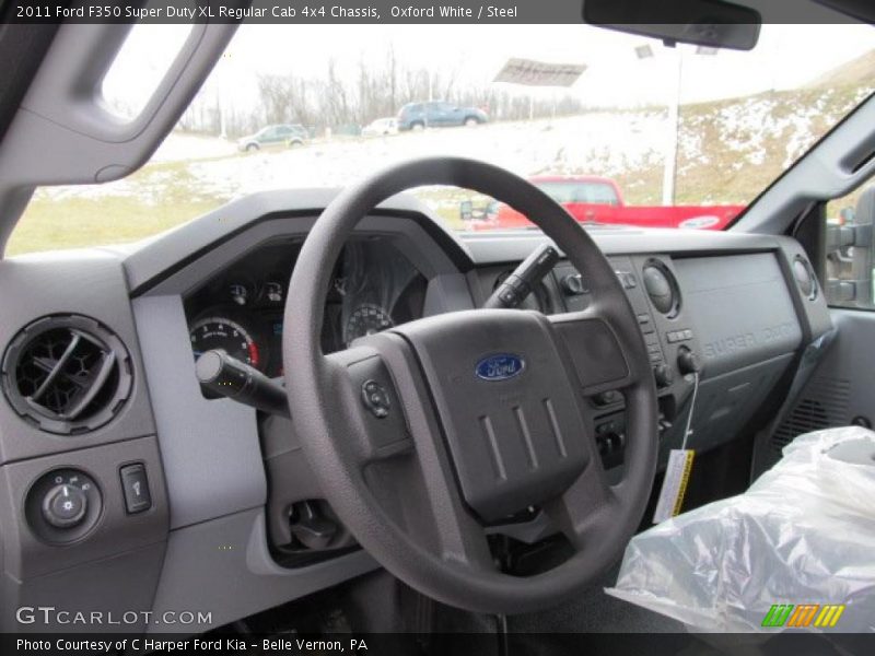Oxford White / Steel 2011 Ford F350 Super Duty XL Regular Cab 4x4 Chassis