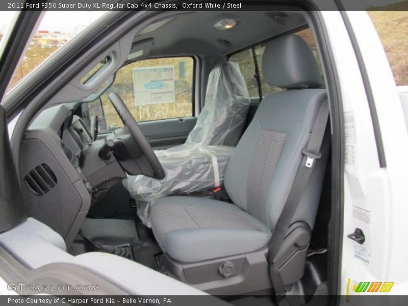 Oxford White / Steel 2011 Ford F350 Super Duty XL Regular Cab 4x4 Chassis