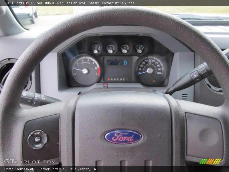 Oxford White / Steel 2011 Ford F350 Super Duty XL Regular Cab 4x4 Chassis