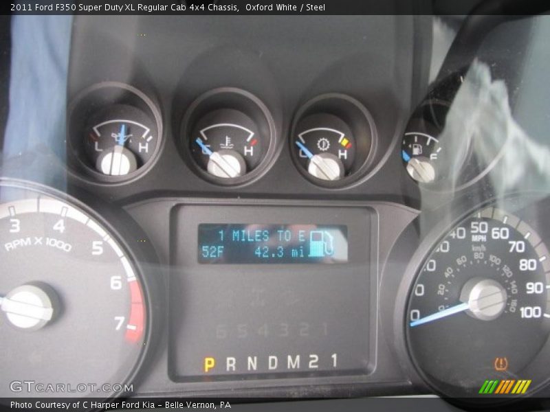 Oxford White / Steel 2011 Ford F350 Super Duty XL Regular Cab 4x4 Chassis