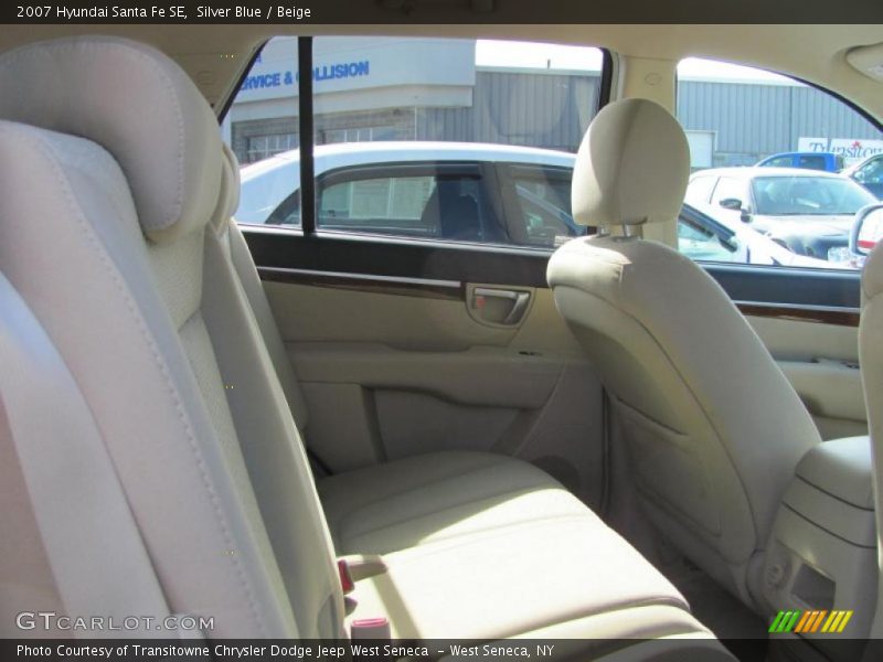 Silver Blue / Beige 2007 Hyundai Santa Fe SE