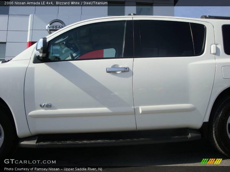 Blizzard White / Steel/Titanium 2006 Nissan Armada LE 4x4