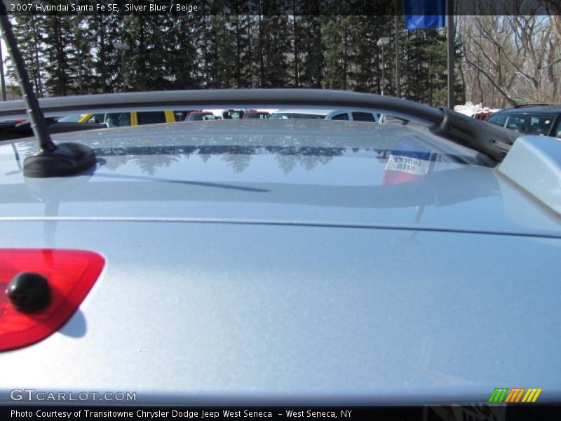 Silver Blue / Beige 2007 Hyundai Santa Fe SE