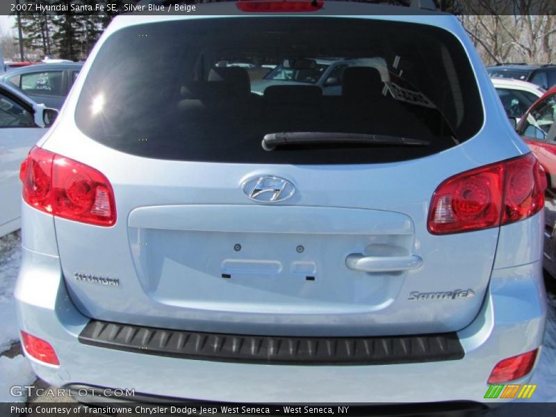Silver Blue / Beige 2007 Hyundai Santa Fe SE