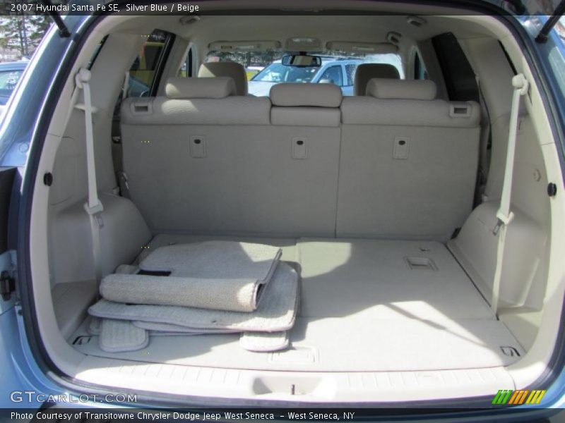 Silver Blue / Beige 2007 Hyundai Santa Fe SE