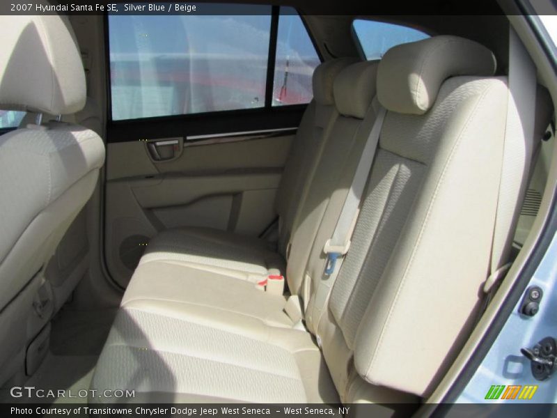 Silver Blue / Beige 2007 Hyundai Santa Fe SE