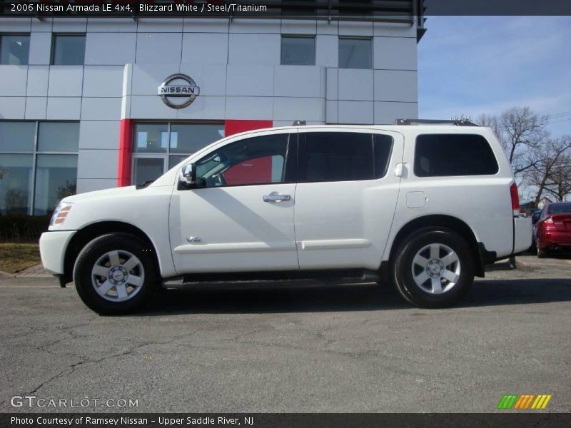 Blizzard White / Steel/Titanium 2006 Nissan Armada LE 4x4