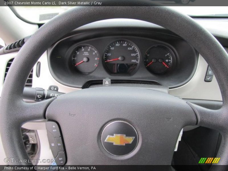 Dark Silver Metallic / Gray 2007 Chevrolet Monte Carlo LS