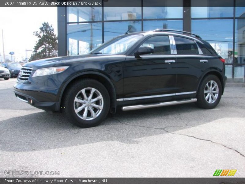 Black Obsidian / Brick/Black 2007 Infiniti FX 35 AWD