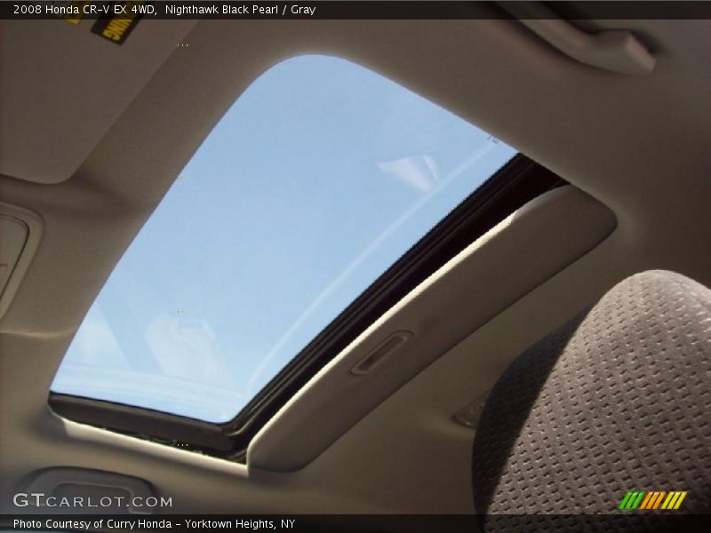 Nighthawk Black Pearl / Gray 2008 Honda CR-V EX 4WD