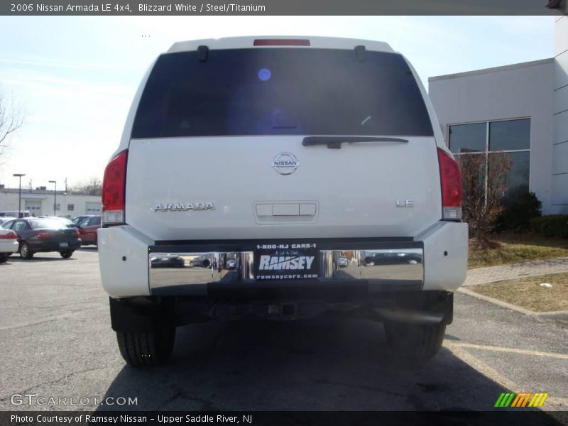 Blizzard White / Steel/Titanium 2006 Nissan Armada LE 4x4