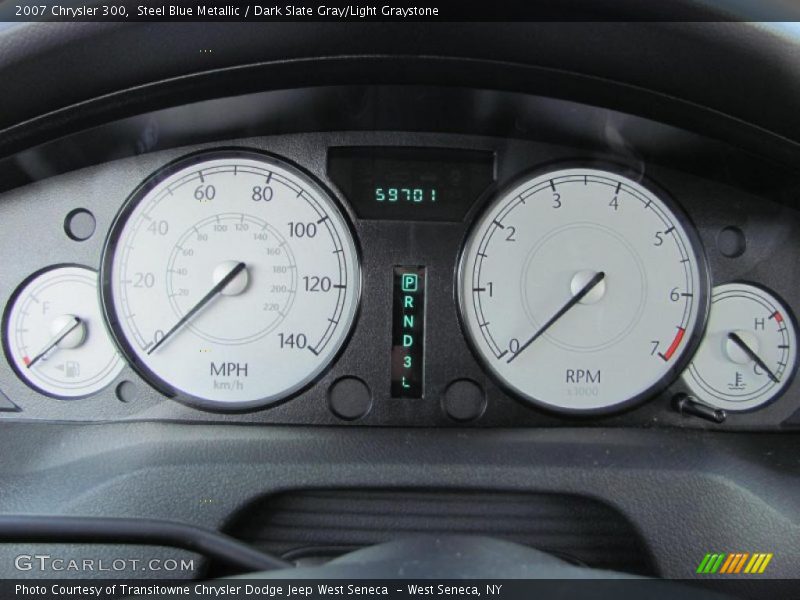 Steel Blue Metallic / Dark Slate Gray/Light Graystone 2007 Chrysler 300