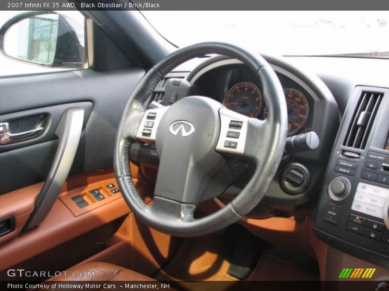 Black Obsidian / Brick/Black 2007 Infiniti FX 35 AWD
