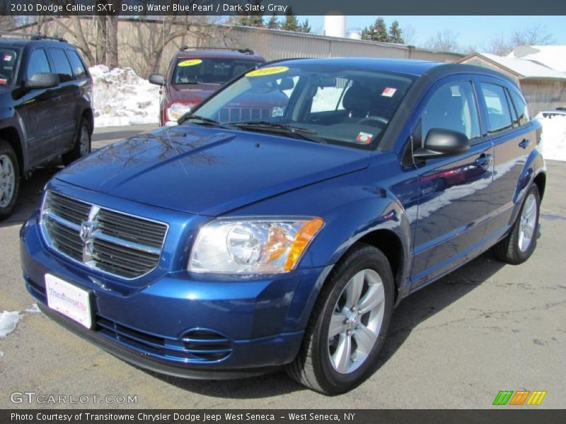 Deep Water Blue Pearl / Dark Slate Gray 2010 Dodge Caliber SXT