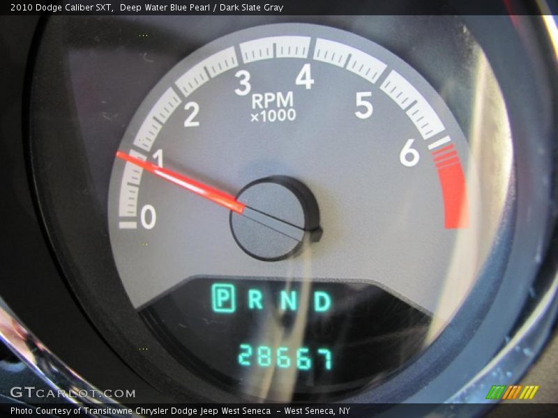 Deep Water Blue Pearl / Dark Slate Gray 2010 Dodge Caliber SXT