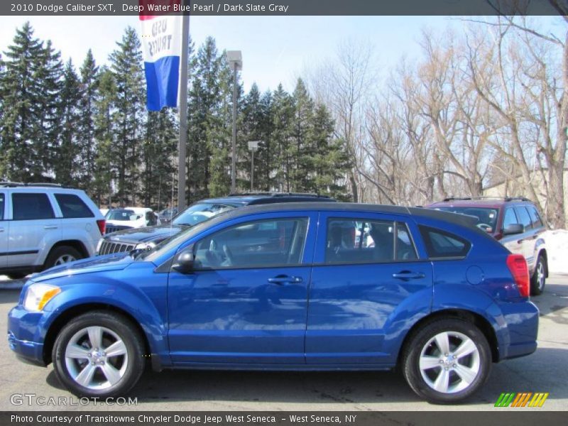 Deep Water Blue Pearl / Dark Slate Gray 2010 Dodge Caliber SXT