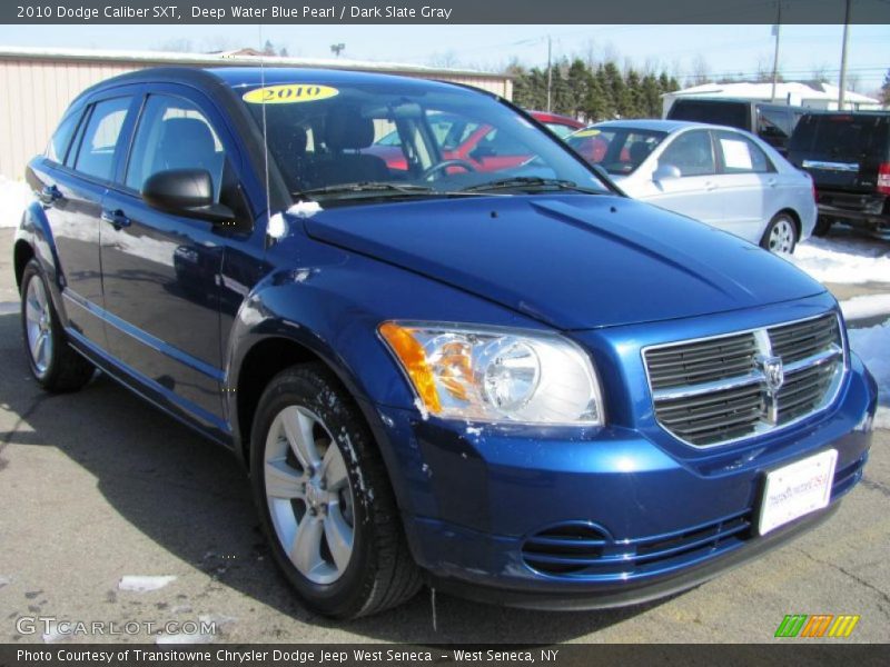 Deep Water Blue Pearl / Dark Slate Gray 2010 Dodge Caliber SXT