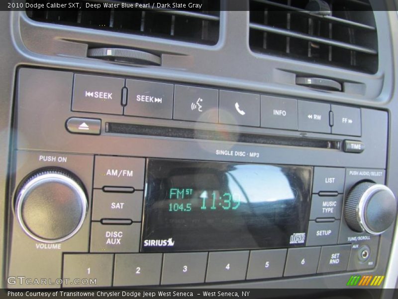 Deep Water Blue Pearl / Dark Slate Gray 2010 Dodge Caliber SXT