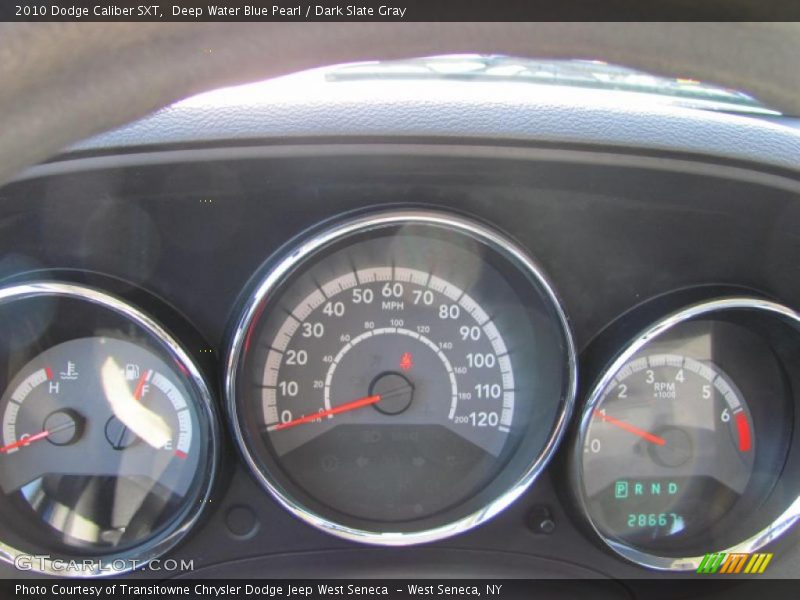 Deep Water Blue Pearl / Dark Slate Gray 2010 Dodge Caliber SXT