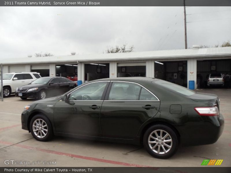 Spruce Green Mica / Bisque 2011 Toyota Camry Hybrid