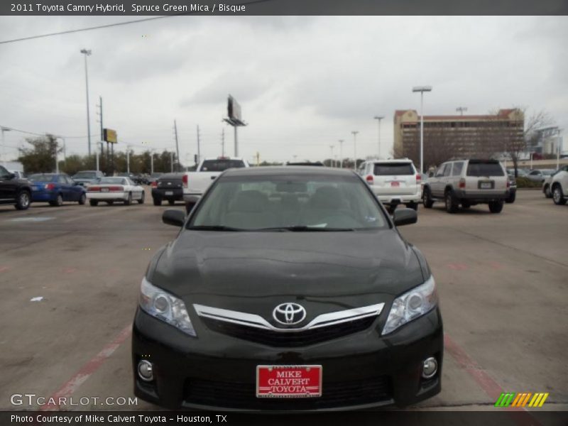 Spruce Green Mica / Bisque 2011 Toyota Camry Hybrid