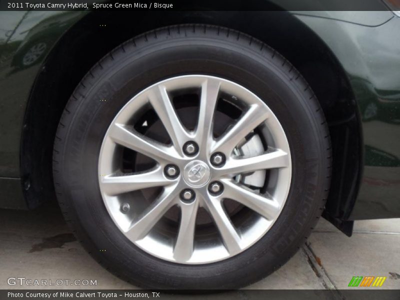Spruce Green Mica / Bisque 2011 Toyota Camry Hybrid