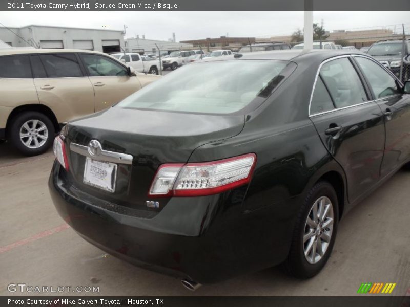 Spruce Green Mica / Bisque 2011 Toyota Camry Hybrid