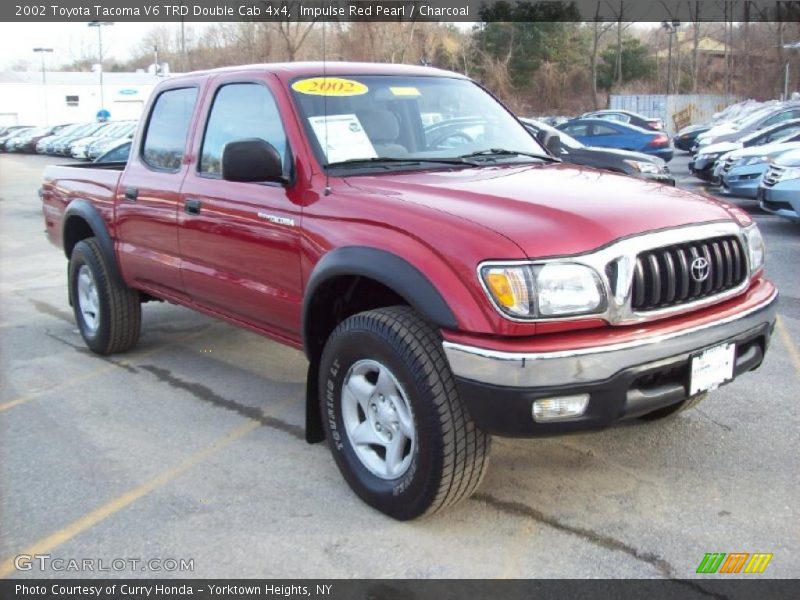 Impulse Red Pearl / Charcoal 2002 Toyota Tacoma V6 TRD Double Cab 4x4