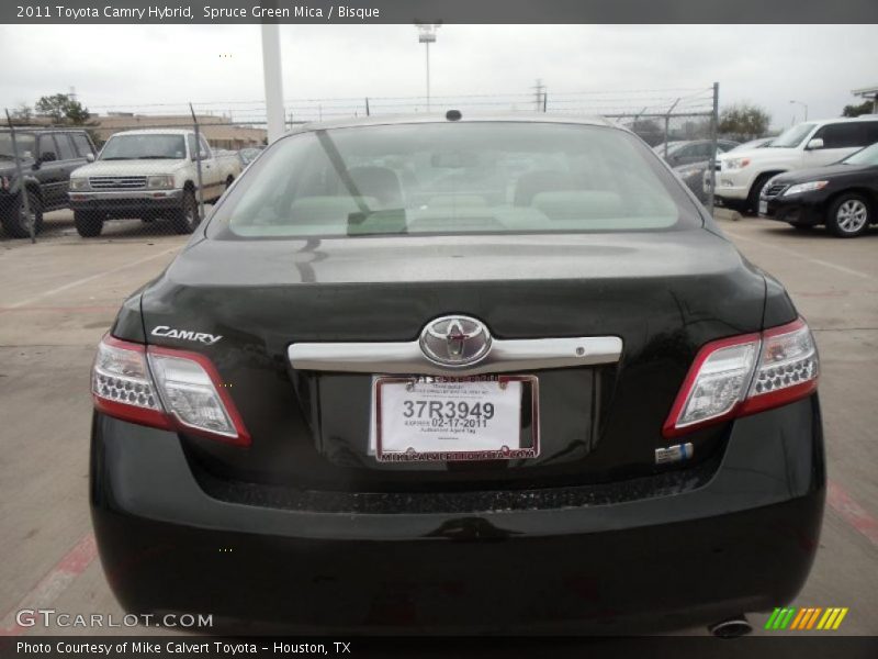 Spruce Green Mica / Bisque 2011 Toyota Camry Hybrid