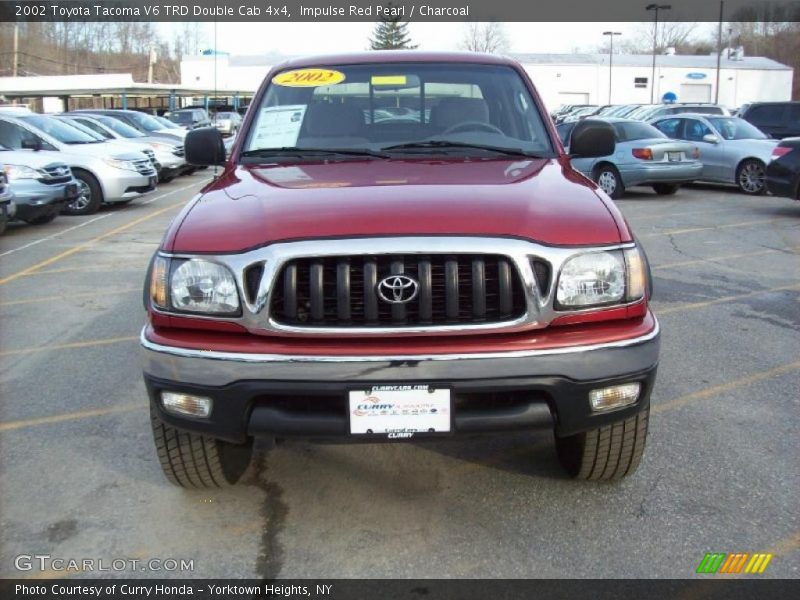 Impulse Red Pearl / Charcoal 2002 Toyota Tacoma V6 TRD Double Cab 4x4
