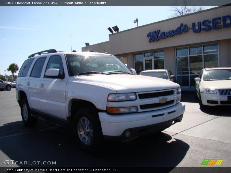 Summit White / Tan/Neutral 2004 Chevrolet Tahoe Z71 4x4