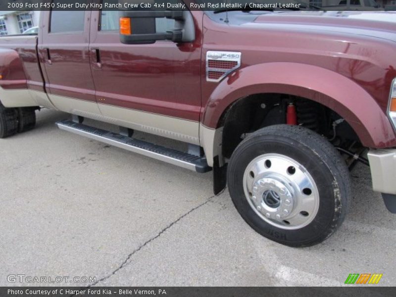 Royal Red Metallic / Chaparral Leather 2009 Ford F450 Super Duty King Ranch Crew Cab 4x4 Dually