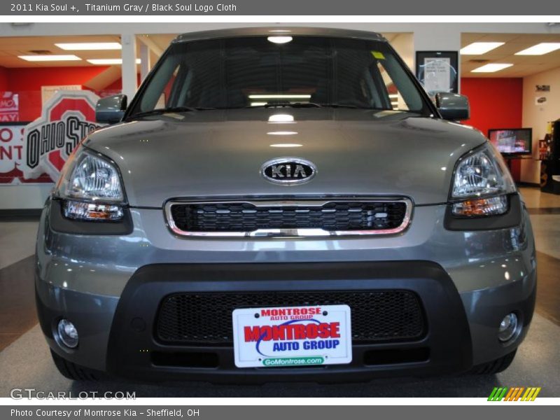 Titanium Gray / Black Soul Logo Cloth 2011 Kia Soul +