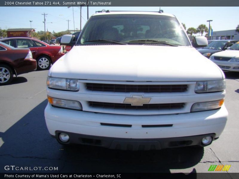 Summit White / Tan/Neutral 2004 Chevrolet Tahoe Z71 4x4