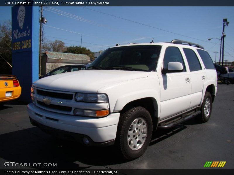 Summit White / Tan/Neutral 2004 Chevrolet Tahoe Z71 4x4