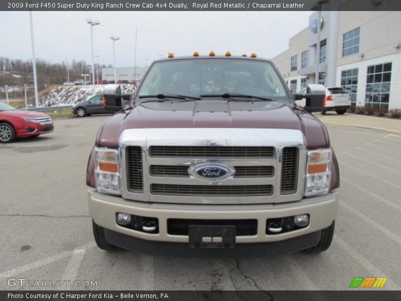 Royal Red Metallic / Chaparral Leather 2009 Ford F450 Super Duty King Ranch Crew Cab 4x4 Dually