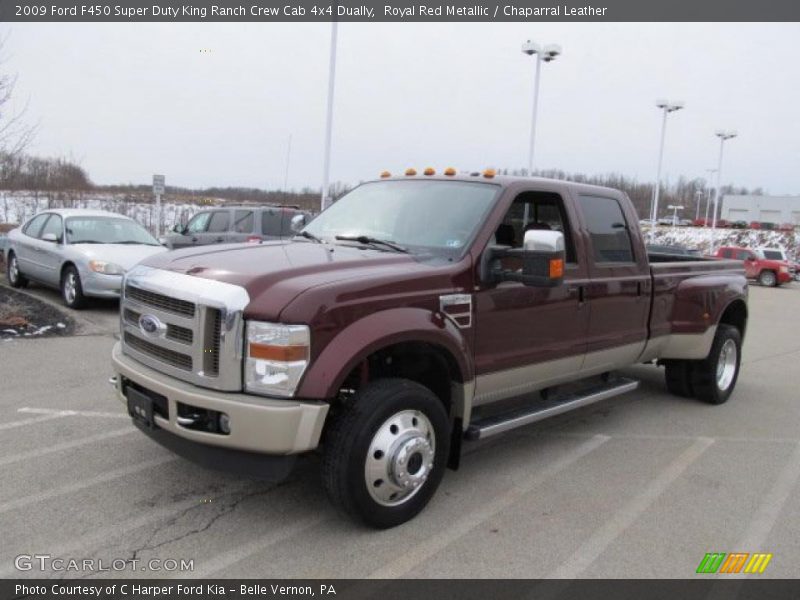  2009 F450 Super Duty King Ranch Crew Cab 4x4 Dually Royal Red Metallic