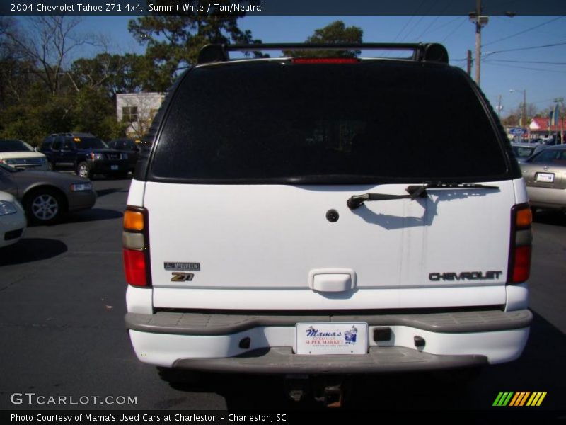 Summit White / Tan/Neutral 2004 Chevrolet Tahoe Z71 4x4